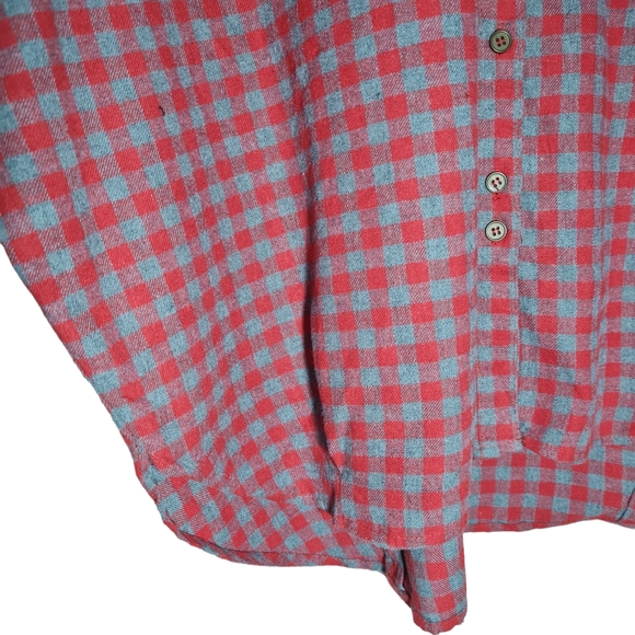Size- free size, easel yarn dyed check cotton shirt for women - Picture 6 of 12